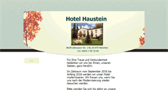 Desktop Screenshot of hotelhaustein.de