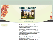 Tablet Screenshot of hotelhaustein.de